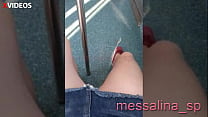 MESSALINA - NAUGHTY HOTWIFE WAS FEELING HORNY AND SHOWED HER SHAVED PUSSY TO A PERVERT IN THE TRAIN